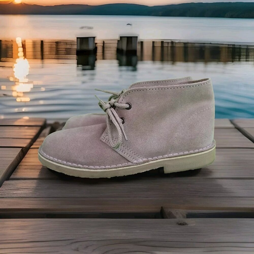 ✅Womens 6 Roamers L777 Light Taupe Leather Chukka Fashion Ankle Desert Boots